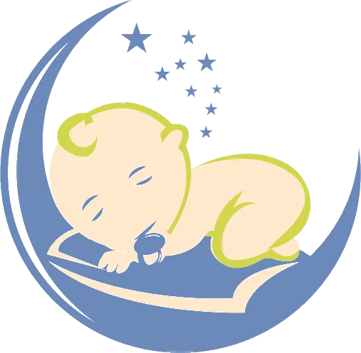 sleepytime logo - baby in moon